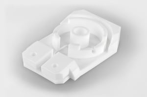 Kunststoff weiss rechteckig rund innen