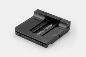 Schwarzes quadratisches Teil zum Verschieben